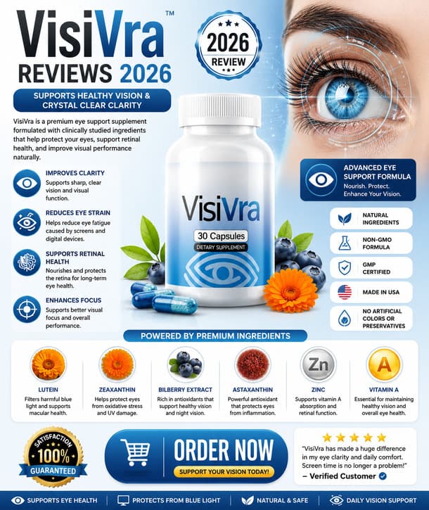 VisiVra Reviews 2026 | Natural Vision Support for Clearer Eyes & Long-Term Eye Health