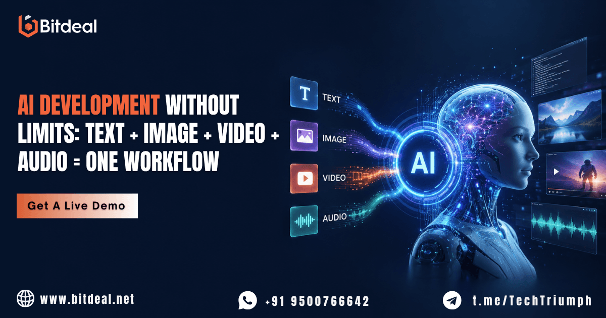 AI Development Without Limits: Text + Image + Video + Audio = One Workflow