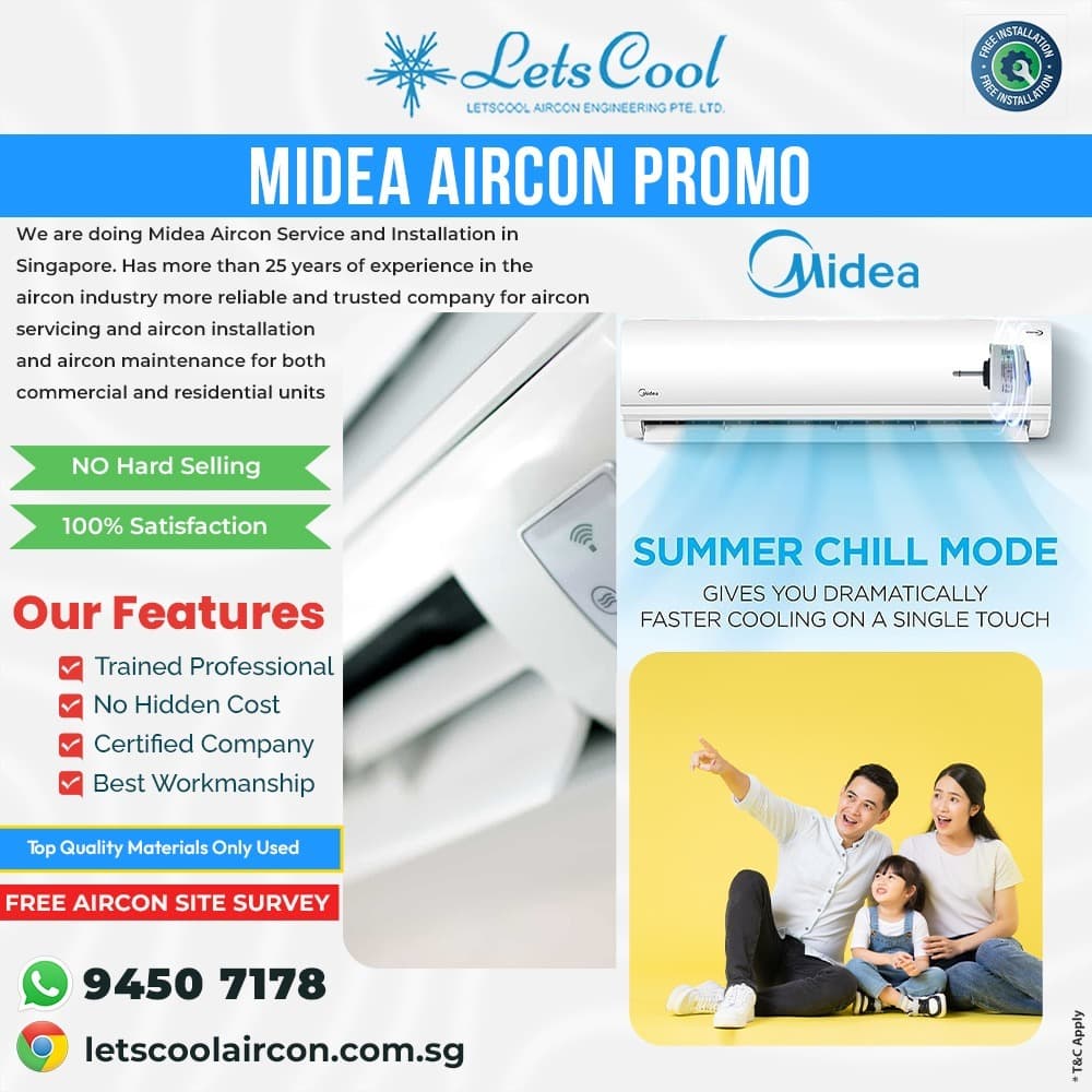 Midea aircon promotion singapore