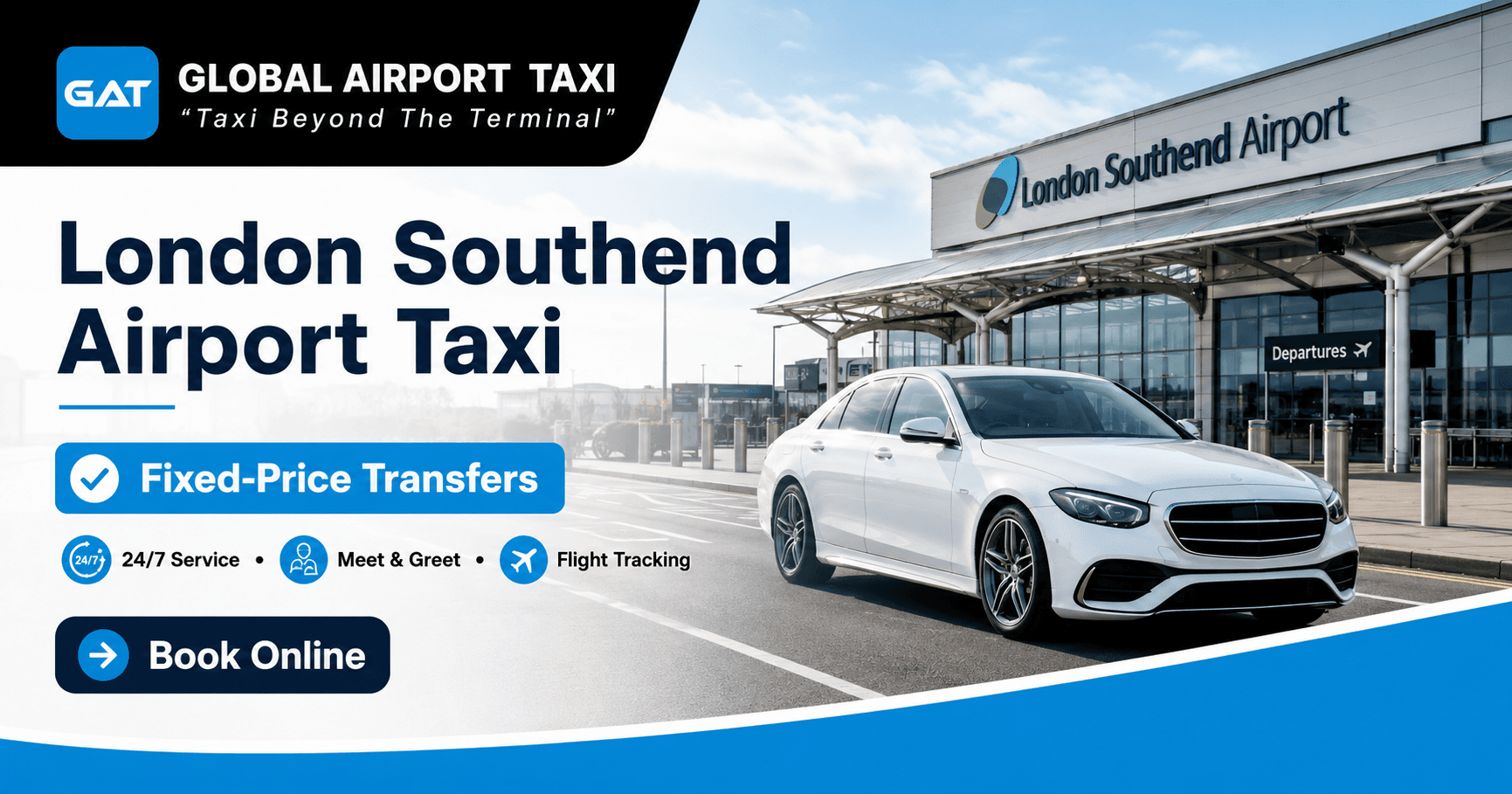 London Southend Airport Transfer | Fixed-Price Taxi