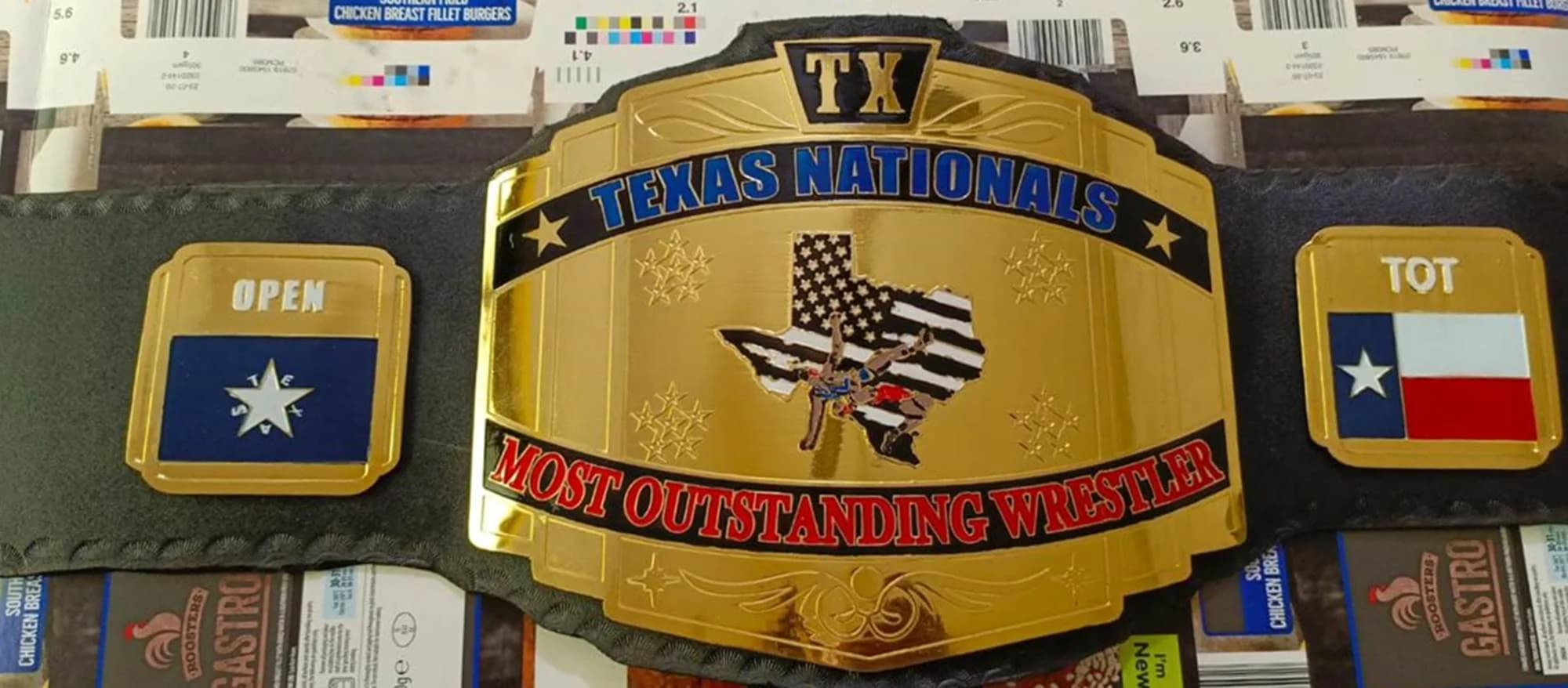 Personalized Texas Championship Wrestling Belt