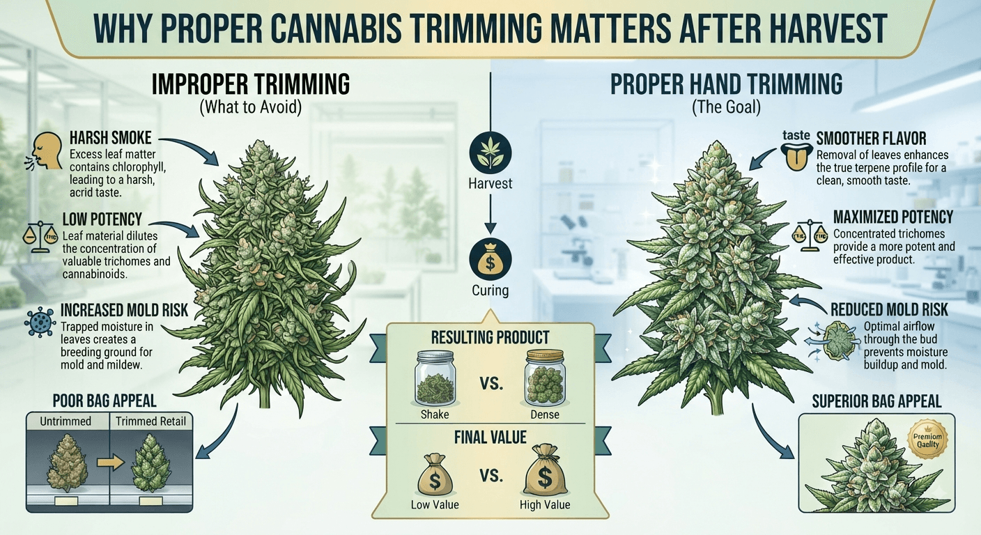 Why Proper Cannabis Trimming Matters After Harvest