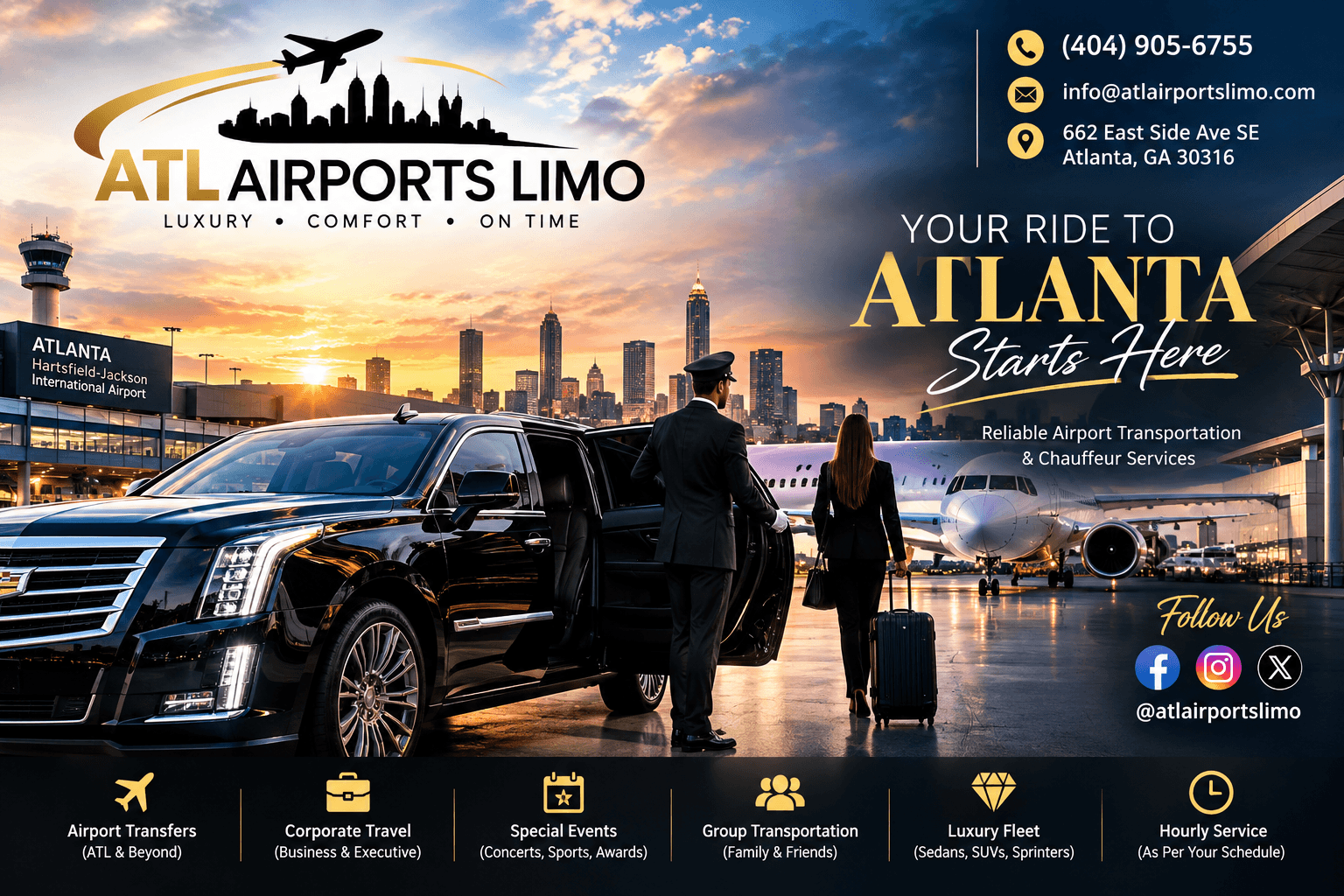 ATL Airports Limo | Luxury Atlanta Airport Transportation & Chauffeur Service
