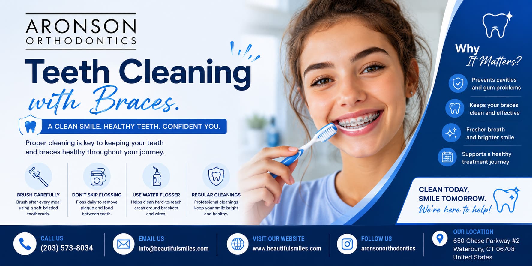 Teeth Cleaning with Braces: Keep Your Smile Healthy at Aronson Orthodontics
