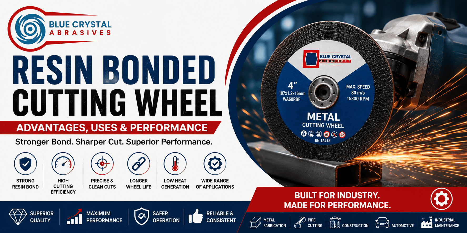 Resin Bonded Cutting Wheel: Advantages, Uses & Performance
