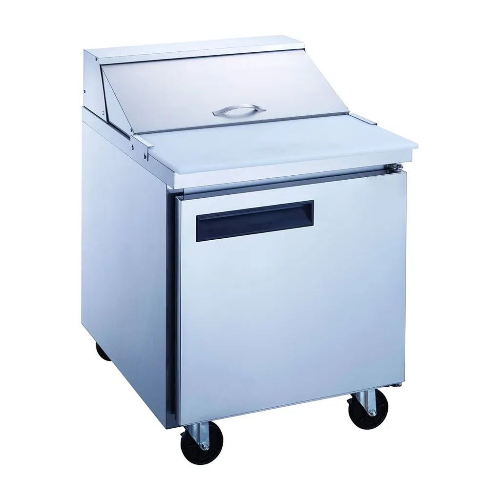 1-Door Food Prep Table Refrigerator SS DSP29-8-S1