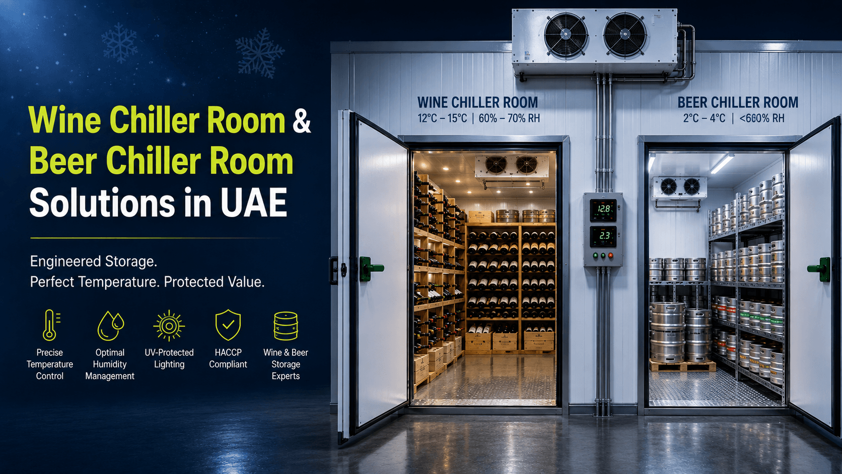 Wine Chiller Room & Beer Chiller Room Solutions in UAE