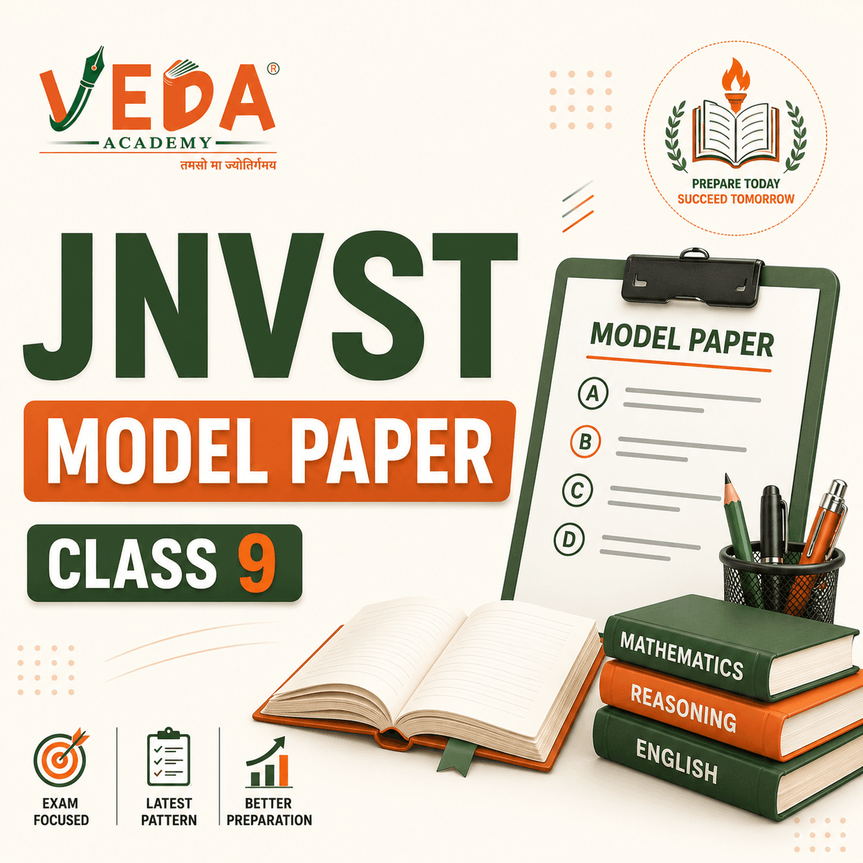 JNVST Class 6 Previous Year Question Paper PDF with Solutions (2020–2026)