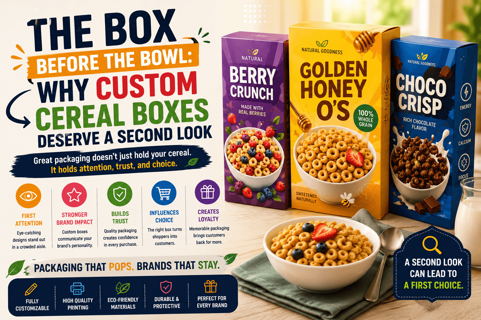 The Box Before the Bowl: Why Custom Cereal Boxes Deserve a Second Look