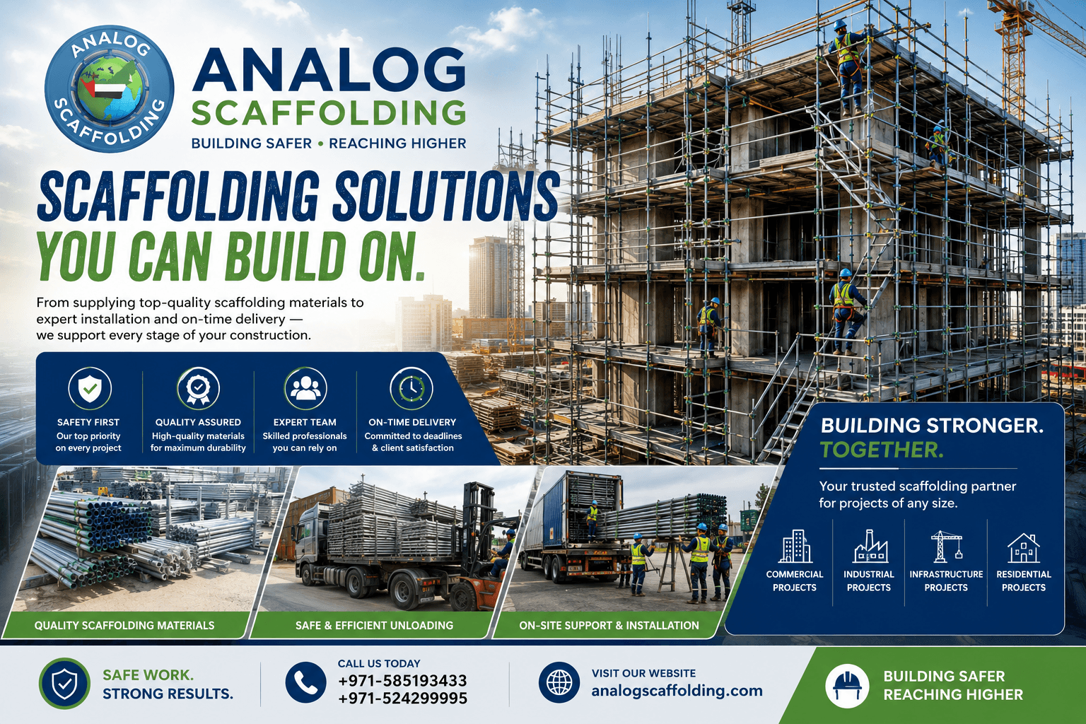 Trusted Scaffolding Rental UAE for Construction and Industrial Projects