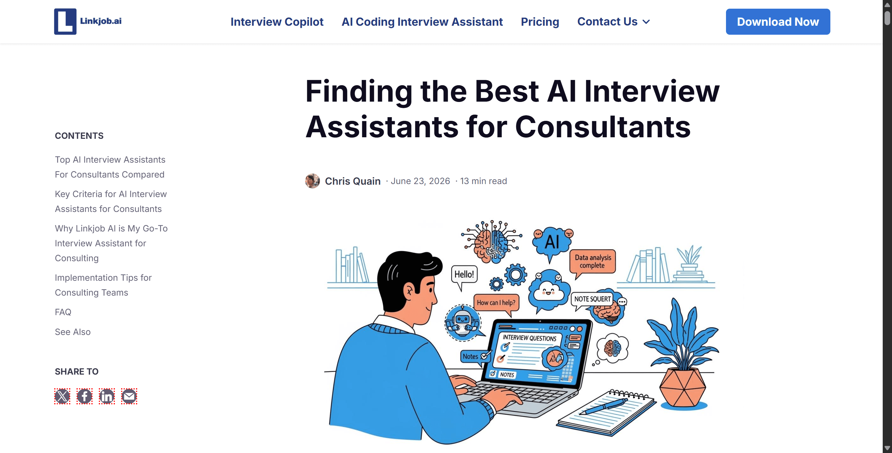 Finding the Best AI Interview Assistants for Consultants