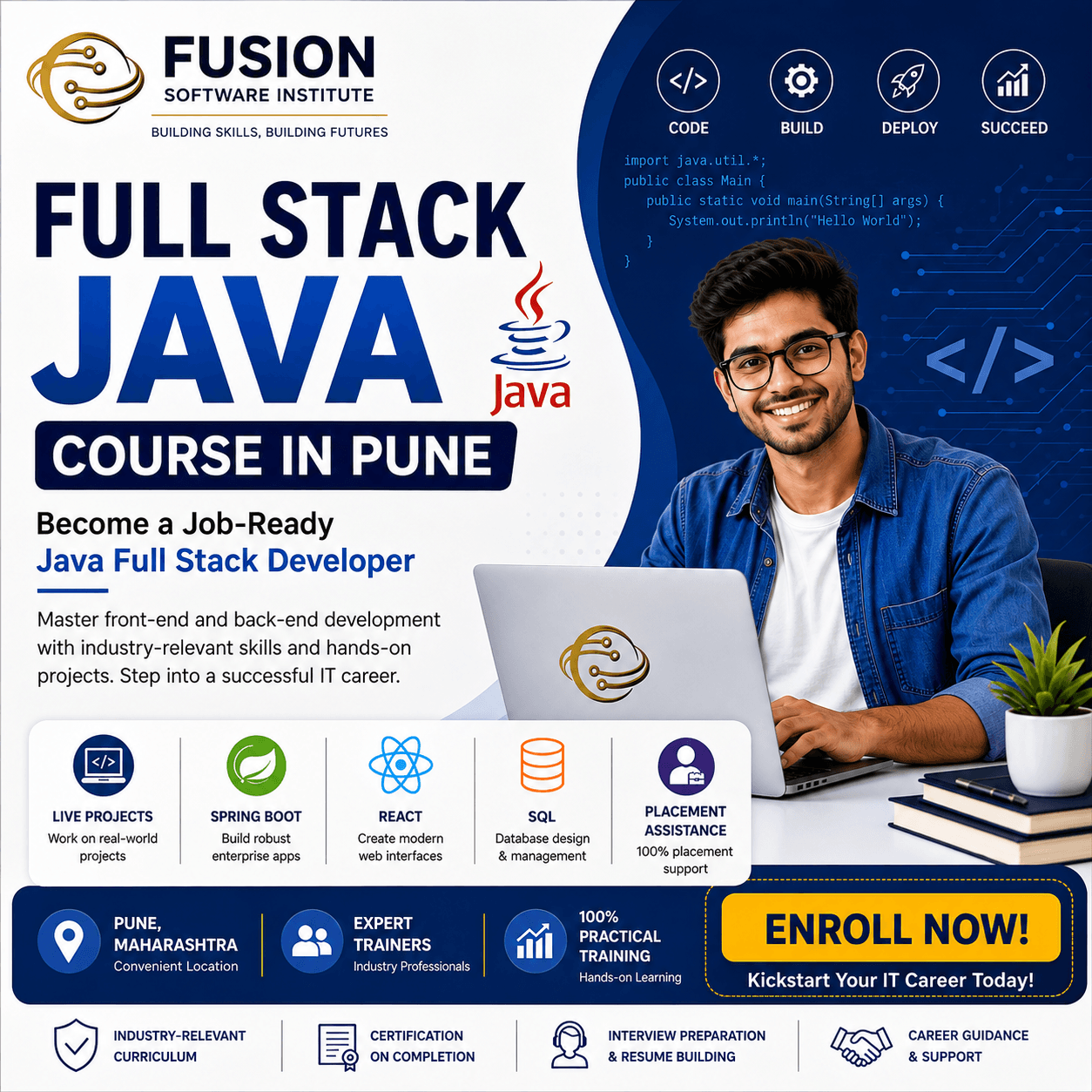 Java Full Stack Training in Pune: Build Job-Ready Skills with Fusion Software Institute