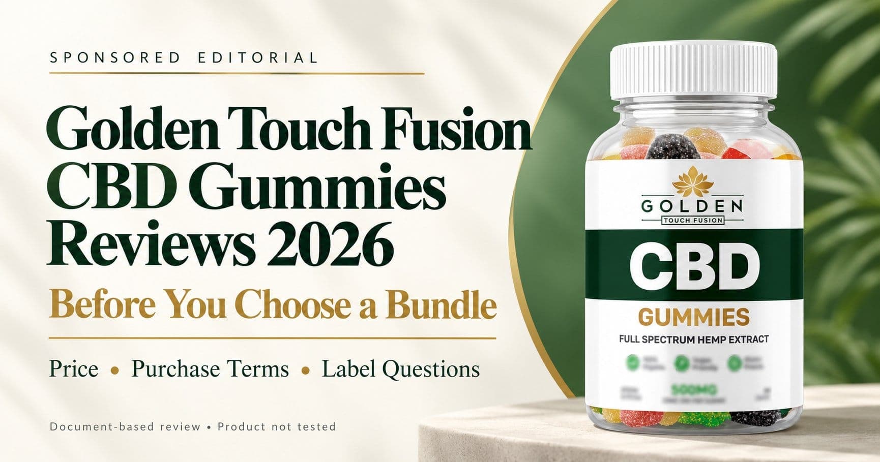 Golden Touch Fusion CBD Gummies {Get 75% Off} Where To Buy?