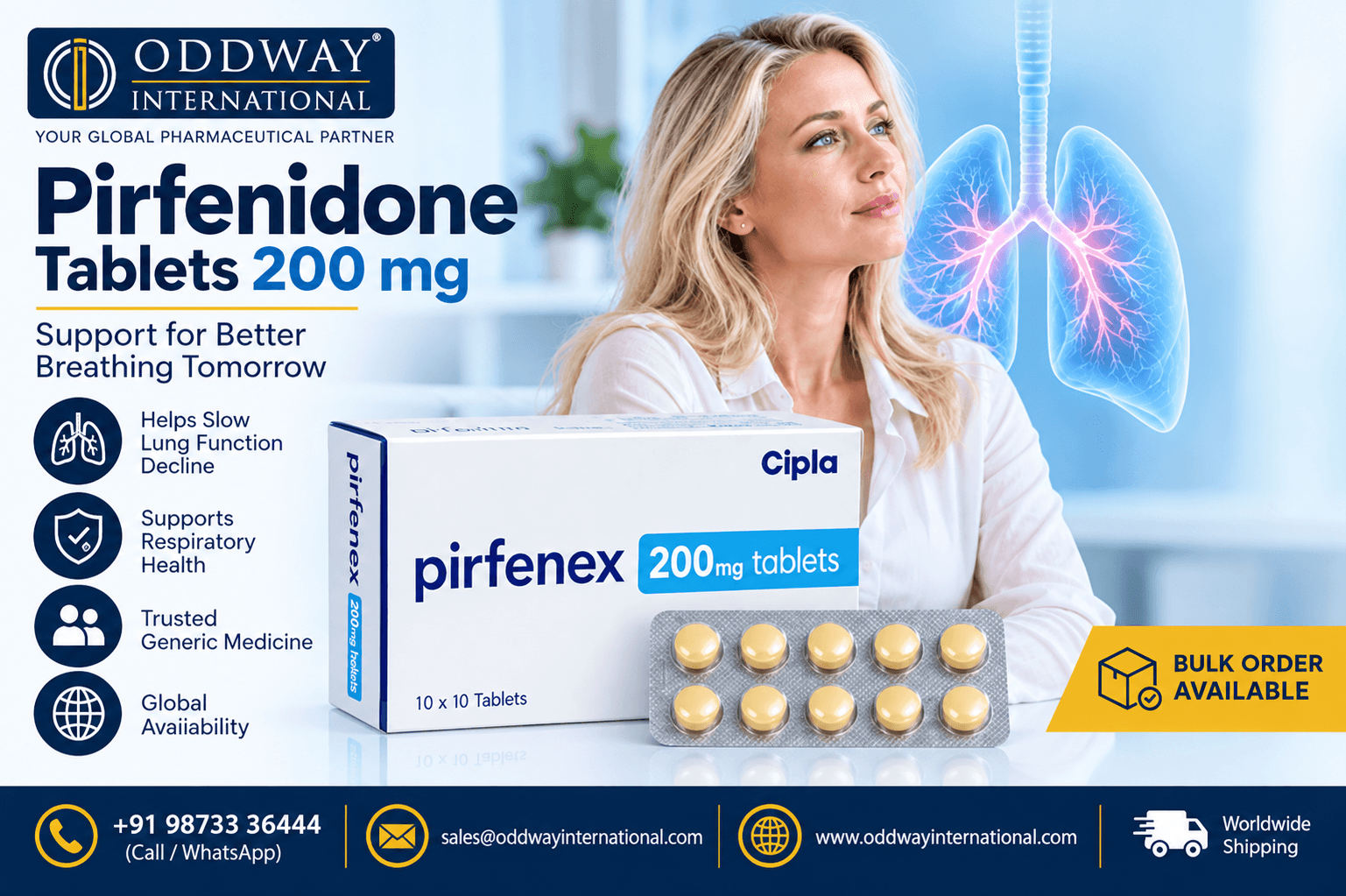 Explore Pirfenidone Generic Cost in Canada Oddway