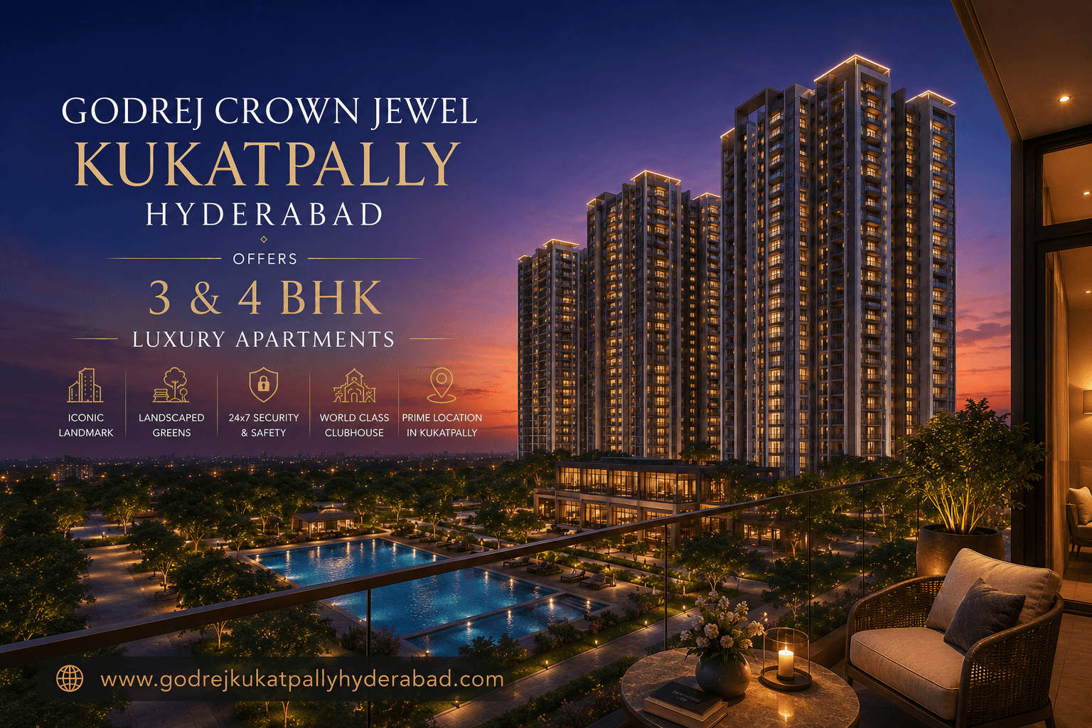 Godrej Crown Jewel Kukatpally Hyderabad – Luxury Residences Inspired by Modern Aspirations