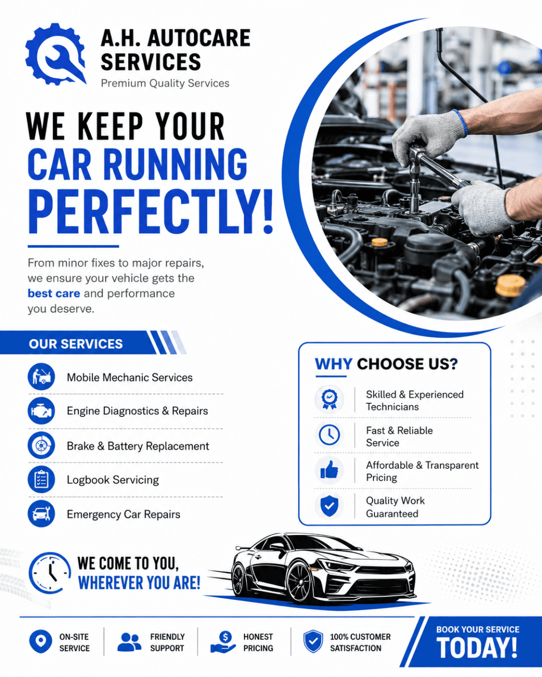 Keep Your Car Running Perfectly with A.H. Autocare