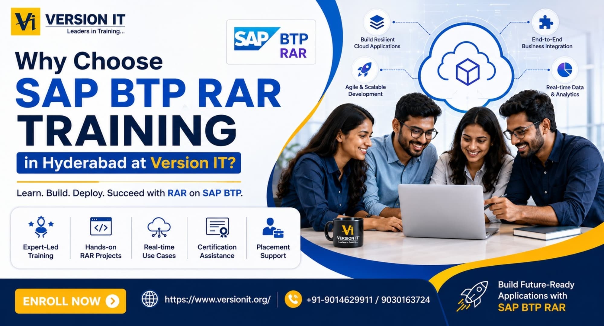 Why Choose SAP BTP RAR Training in Hyderabad at Version IT?