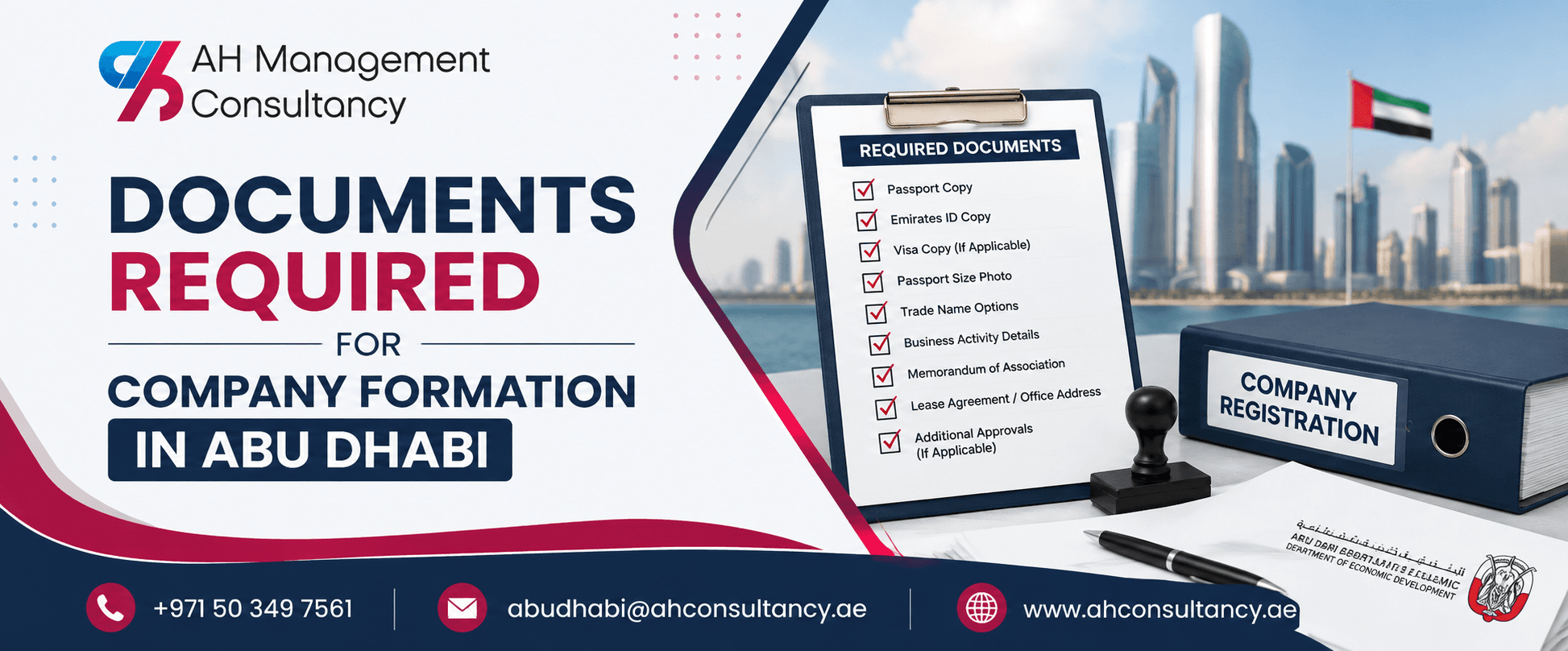 Documents Required for Company Formation in Abu Dhabi