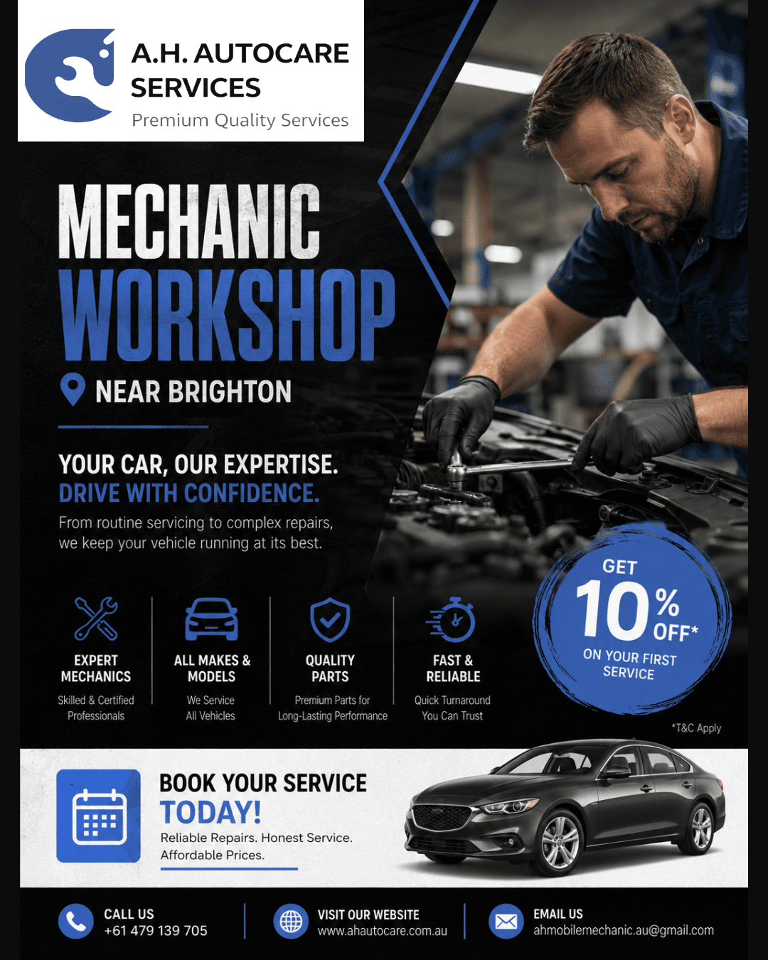 Reliable Car Servicing Near Brighton | A.H. Autocare