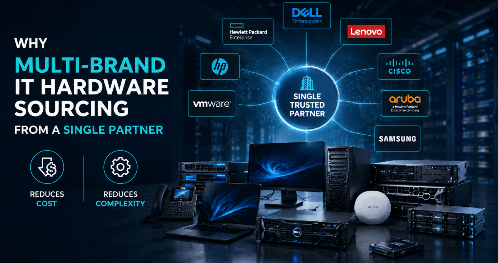 Why Multi-Brand IT Hardware Sourcing from a Single Partner Reduces Cost and Complexity