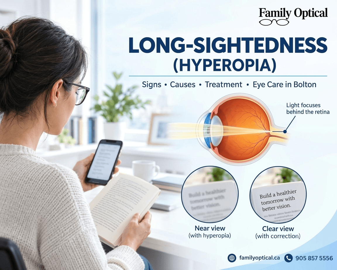 Struggling to Read Up Close? Signs of Long-Sightedness and Eye Care in Bolton