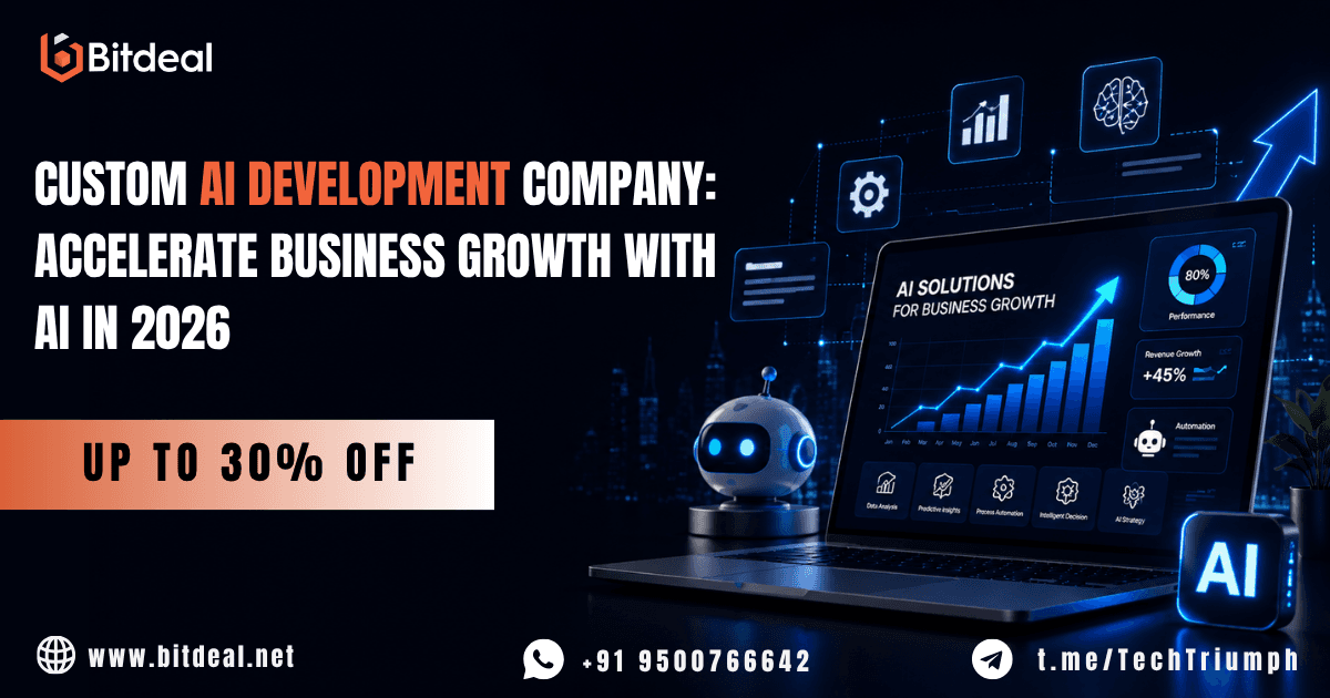 Custom AI Development Company: Accelerate Business Growth with AI in 2026