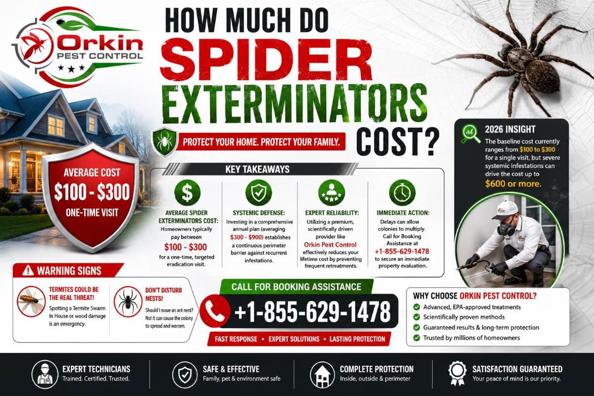 How Much Do Spider Exterminators Cost?