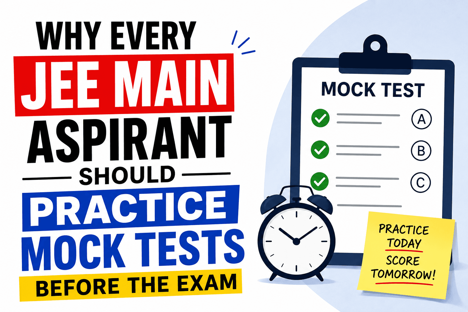 Why Every JEE Main Aspirant Should Practice Mock Tests Before the Exam
