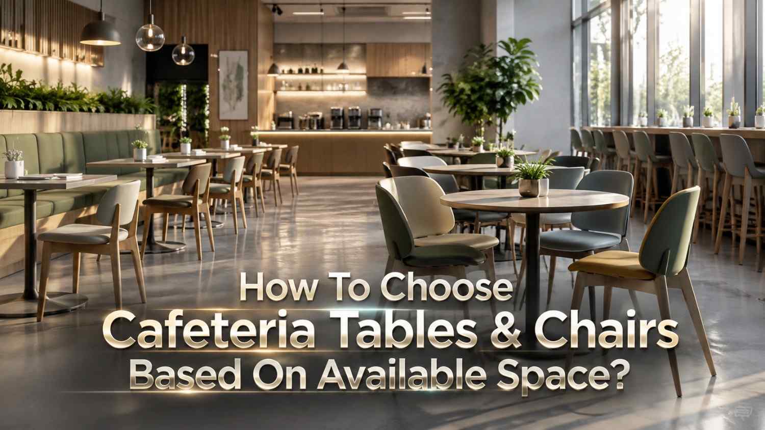 How To Choose Cafeteria Tables & Chairs Based On Available Space?