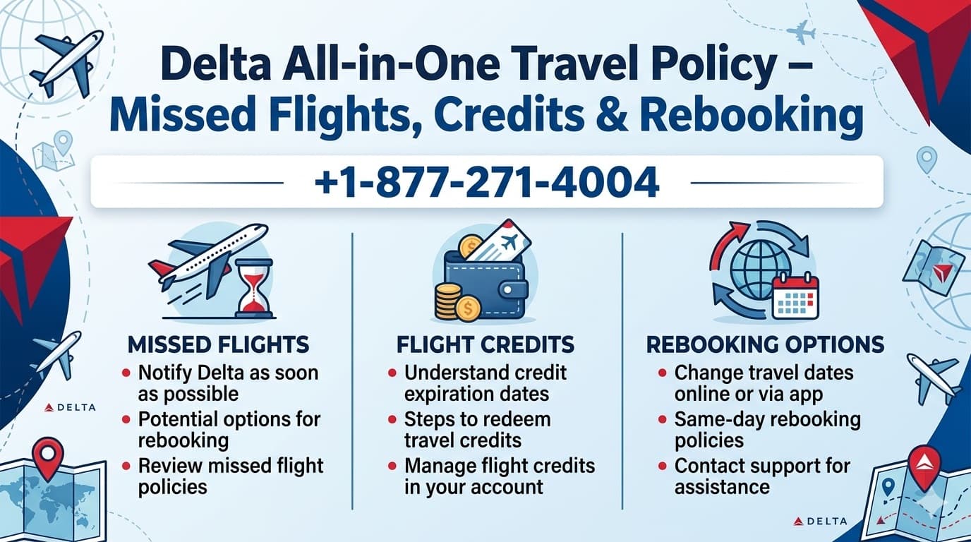 Delta All-in-One Travel Policy – Missed Flights, Credits & Rebooking