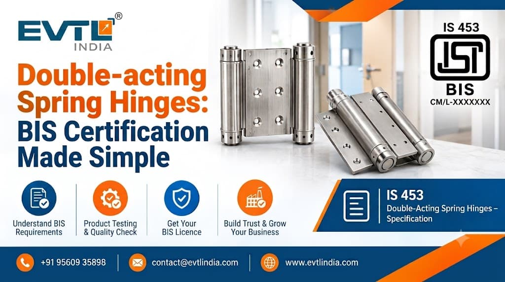 Double-acting Spring Hinges: BIS Certification Made Simple