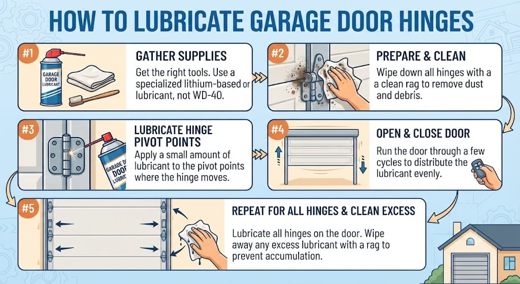 How to Lubricate Garage Door Hinges