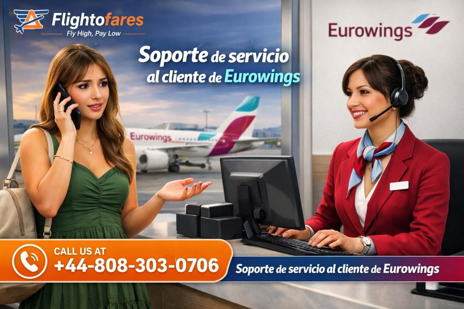 Soporte +44-808-303-0706 de servicio al cliente de Eurowings