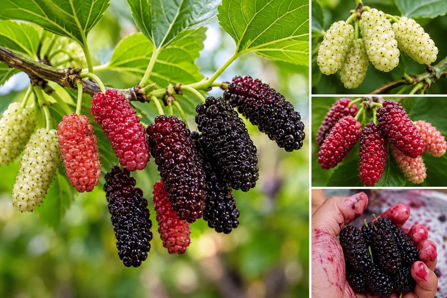 Mulberry Tree Identification — White, Red & Black Mulberry Complete Guide
