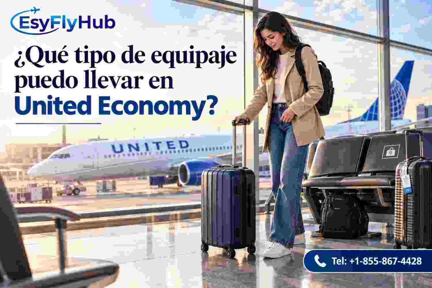 ¿Qué tipo de equipaje puedo llevar en United Economy?