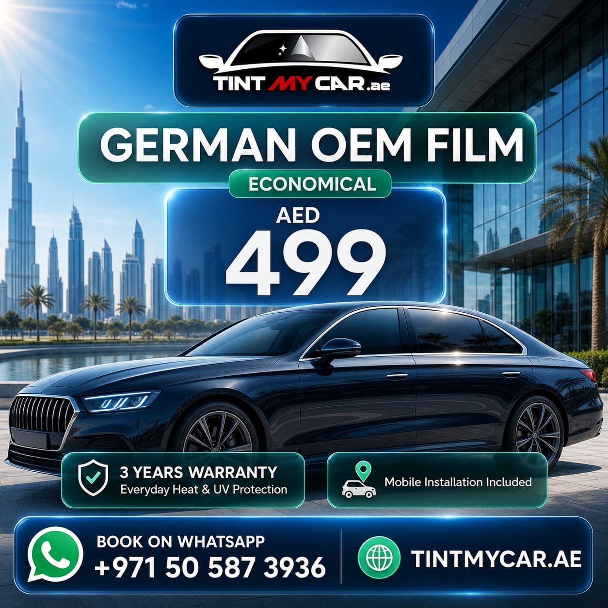 Convenient Mobile Tinting Solutions in the UAE