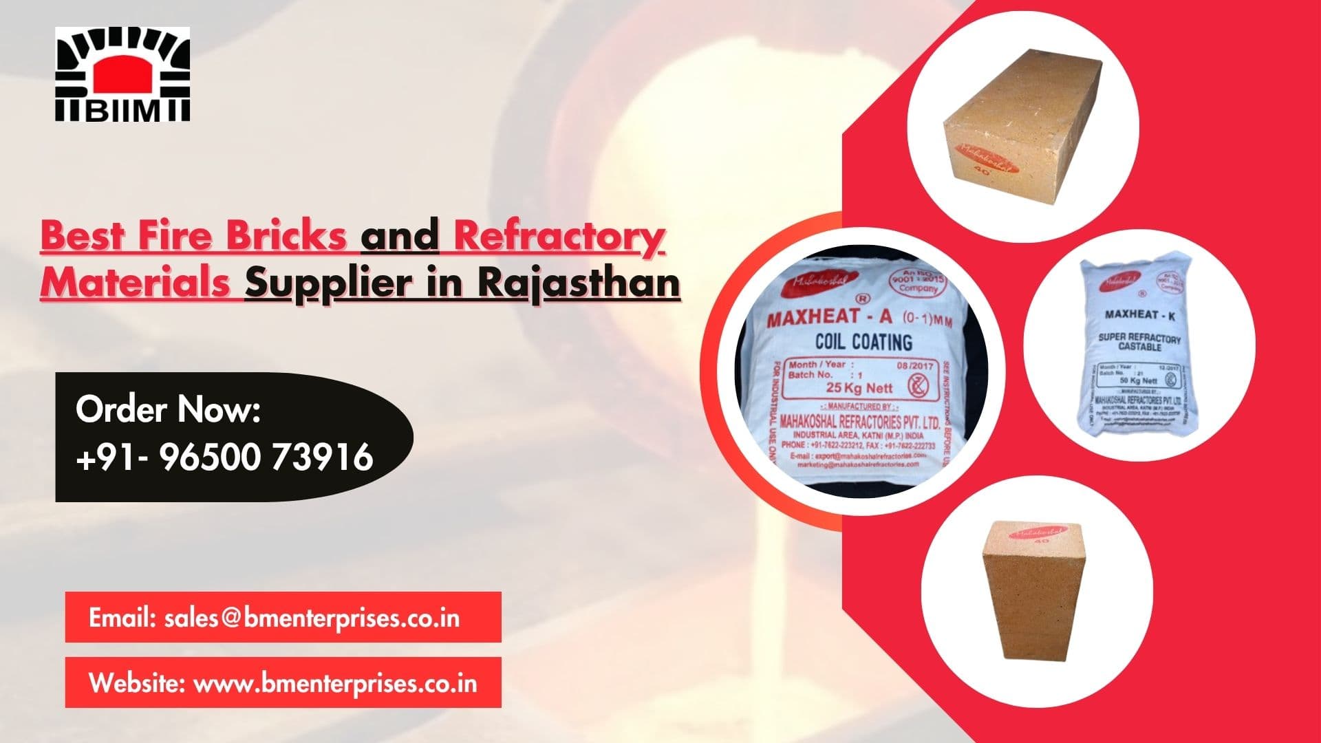 Best Fire Bricks and Refractory Materials Supplier in Rajasthan