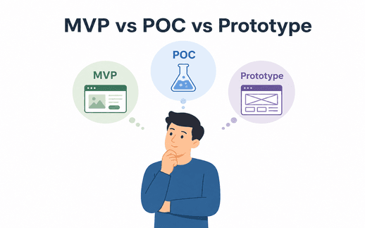 MVP vs POC vs Prototype: Choosing the Right Approach for Your Idea