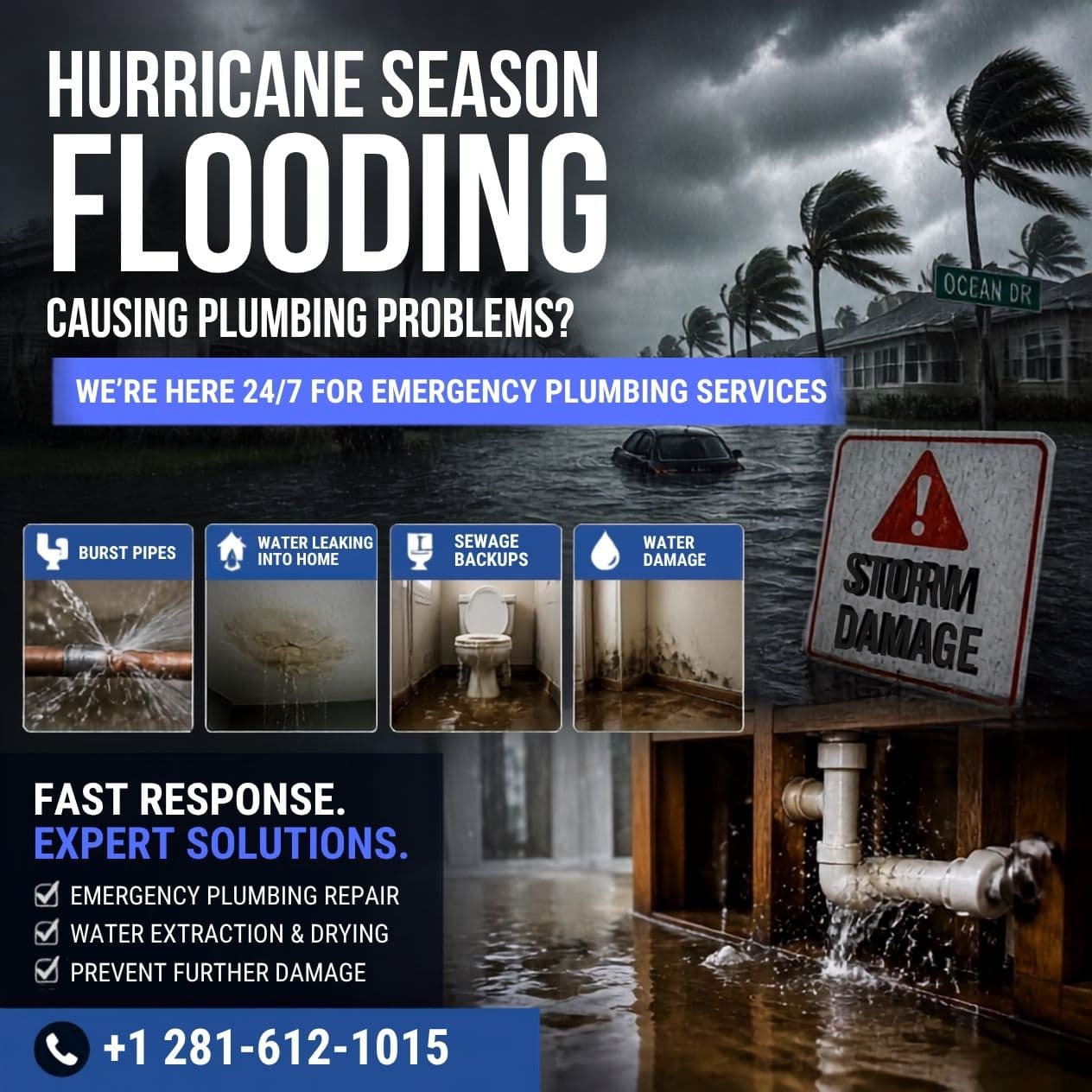 Hurricane Plumbing Prep Houston | Storm-Ready Checklist