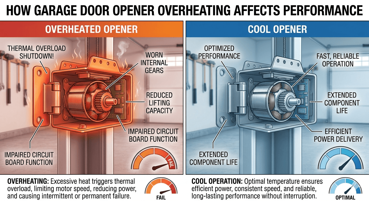 How Garage Door Opener Overheating Can Affect Performance