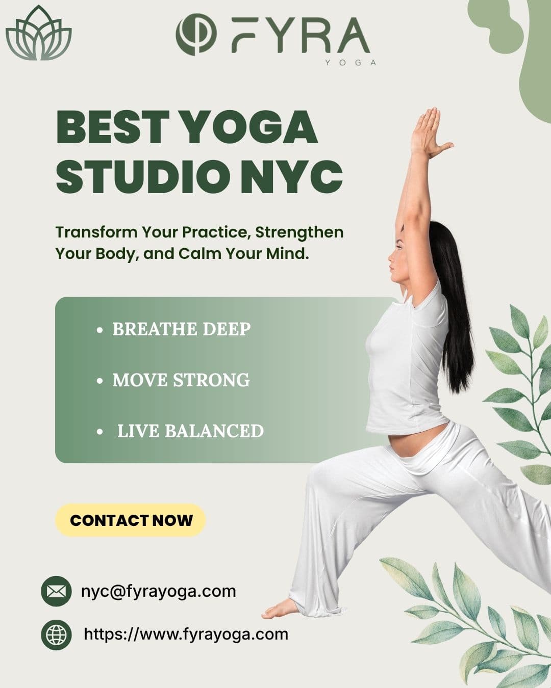 Best Yoga Studio NYC - Elevate Your Practice at Fyra Yoga