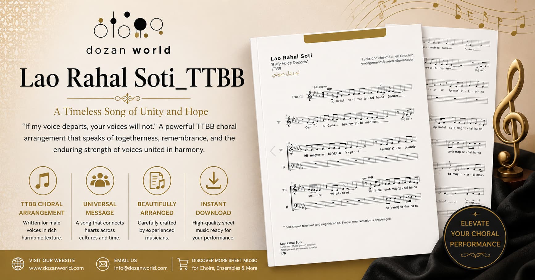Lao Rahal Soti_TTBB – A Meaningful Choral Arrangement