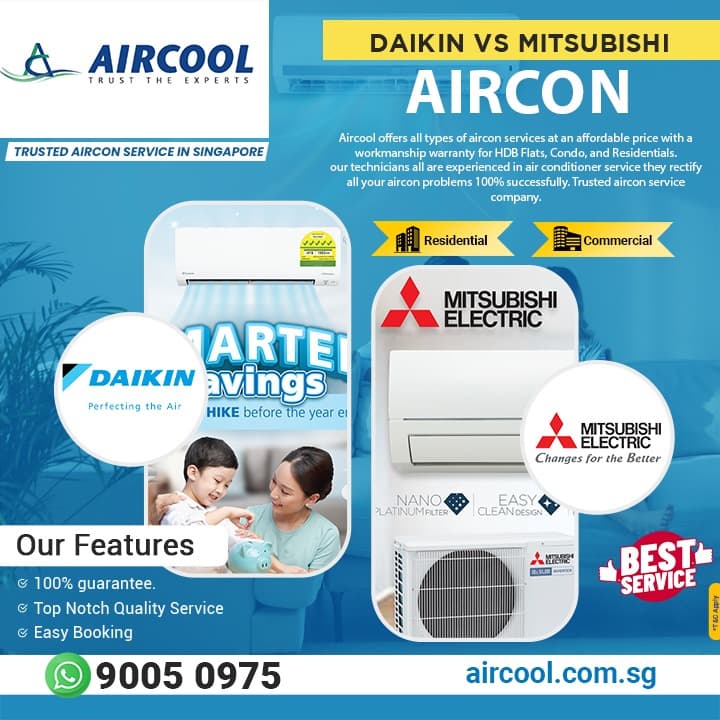 Daikin Aircon Vs Mitsubishi Aircon