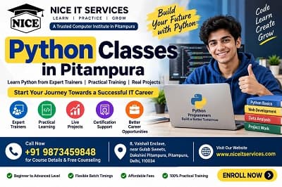 Python Classes in Pitampura | Python Training Institute in Pitampura