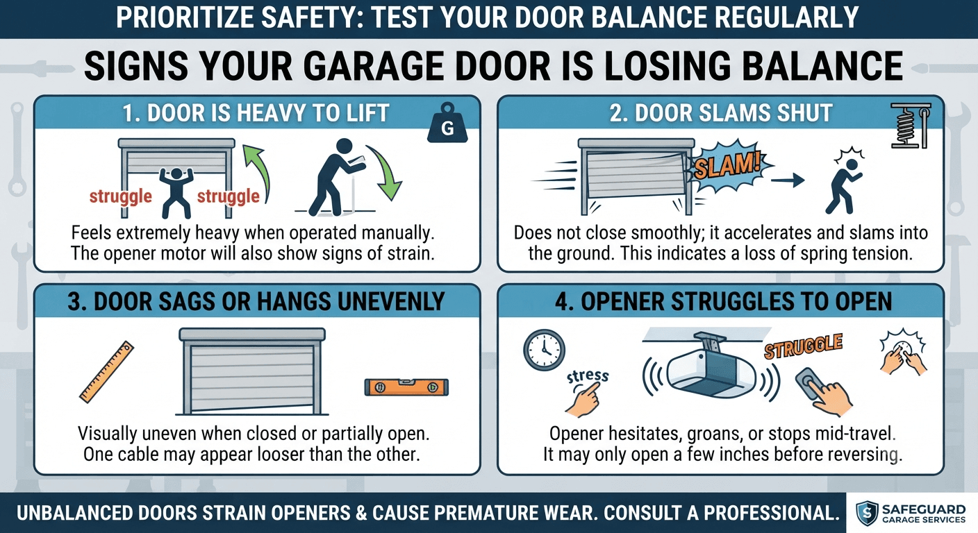 Signs Your Garage Door Is Losing Balance