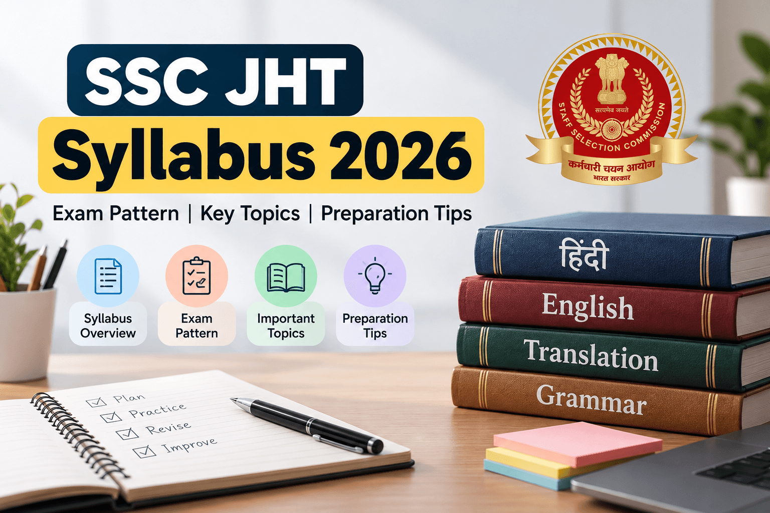 SSC JHT syllabus