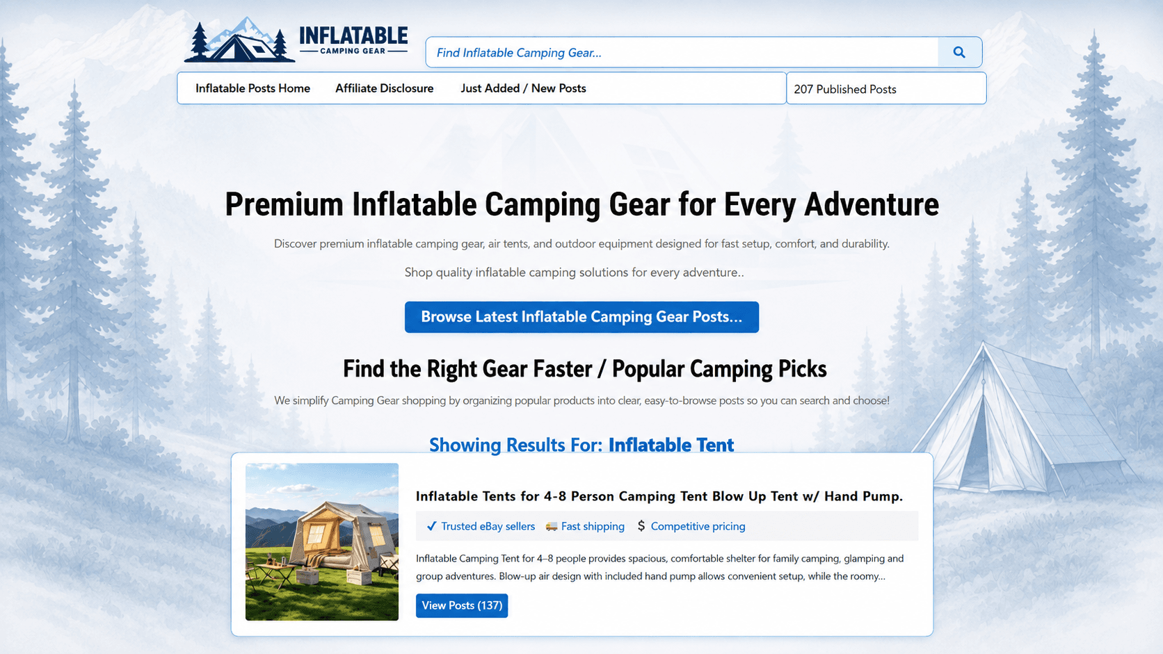 Inflatable Camping Gear