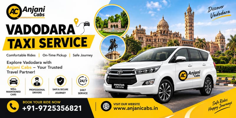 Vadodara Taxi Service | Book Cabs for Local Rides