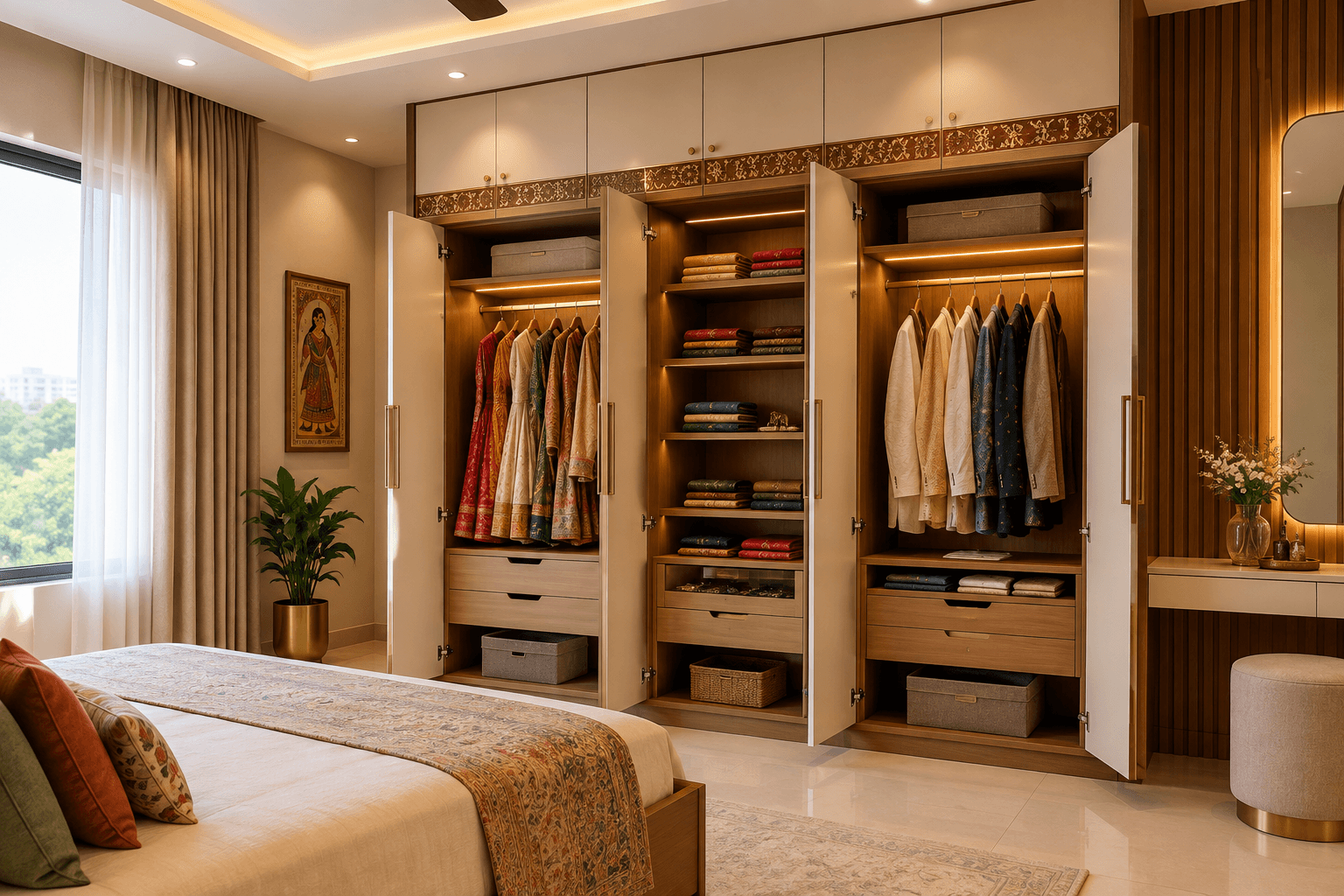 Indian Wardrobe Design Ideas for Modern Homes