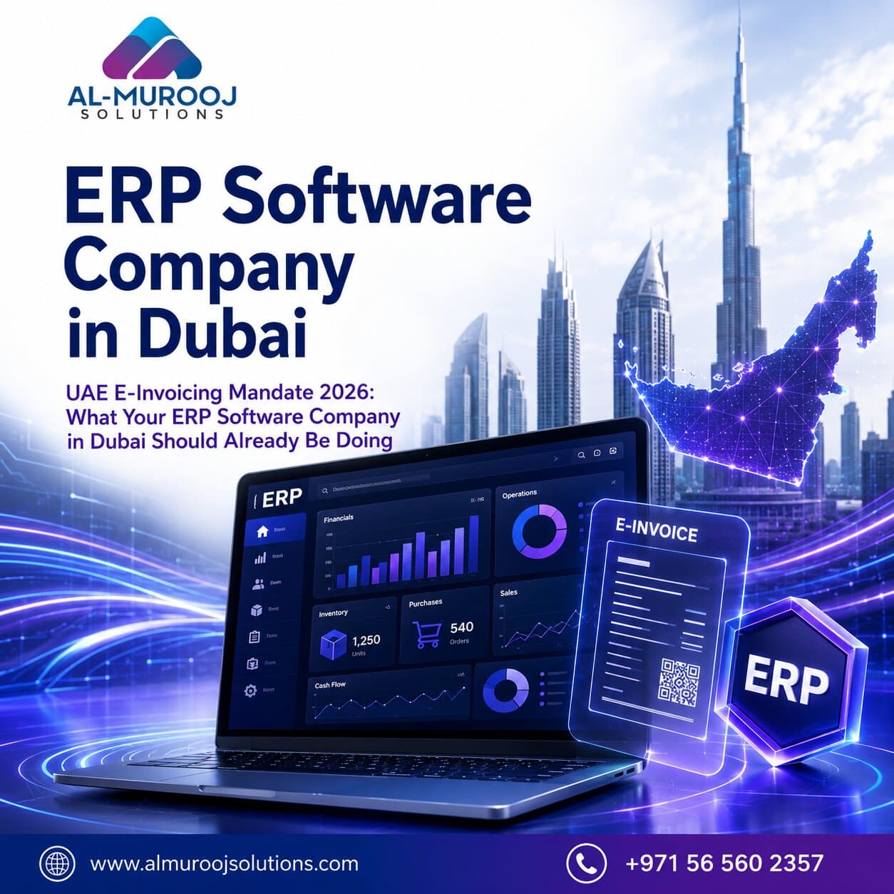 UAE E-Invoicing Mandate 2026: What Your ERP Software Company in Dubai Should Already Be Doing